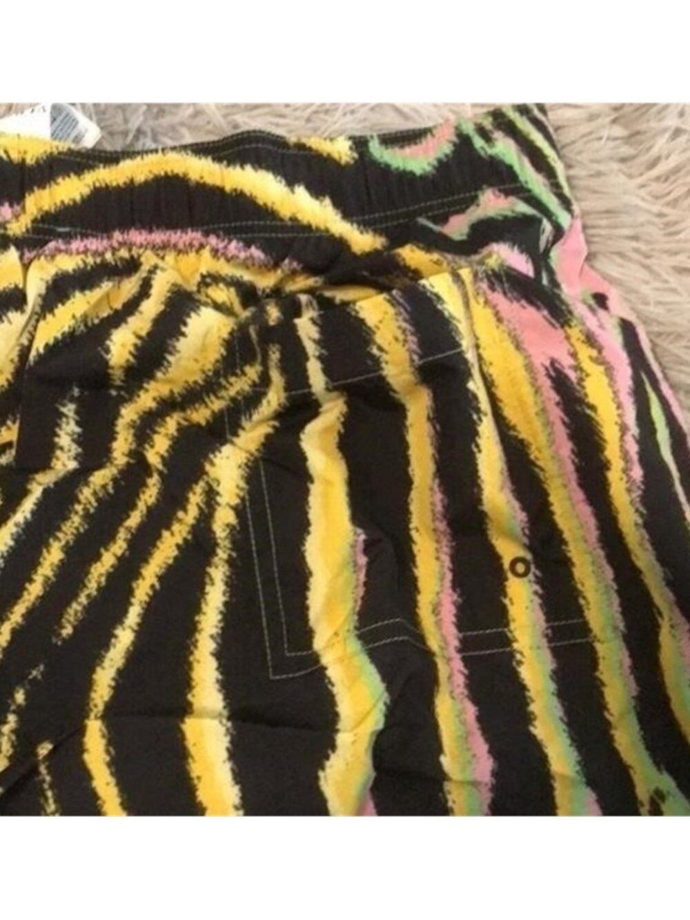 New Authentic VERSACE Logo-Printed Nylon Swim Shorts – Size 7 - Picture 6 of 8